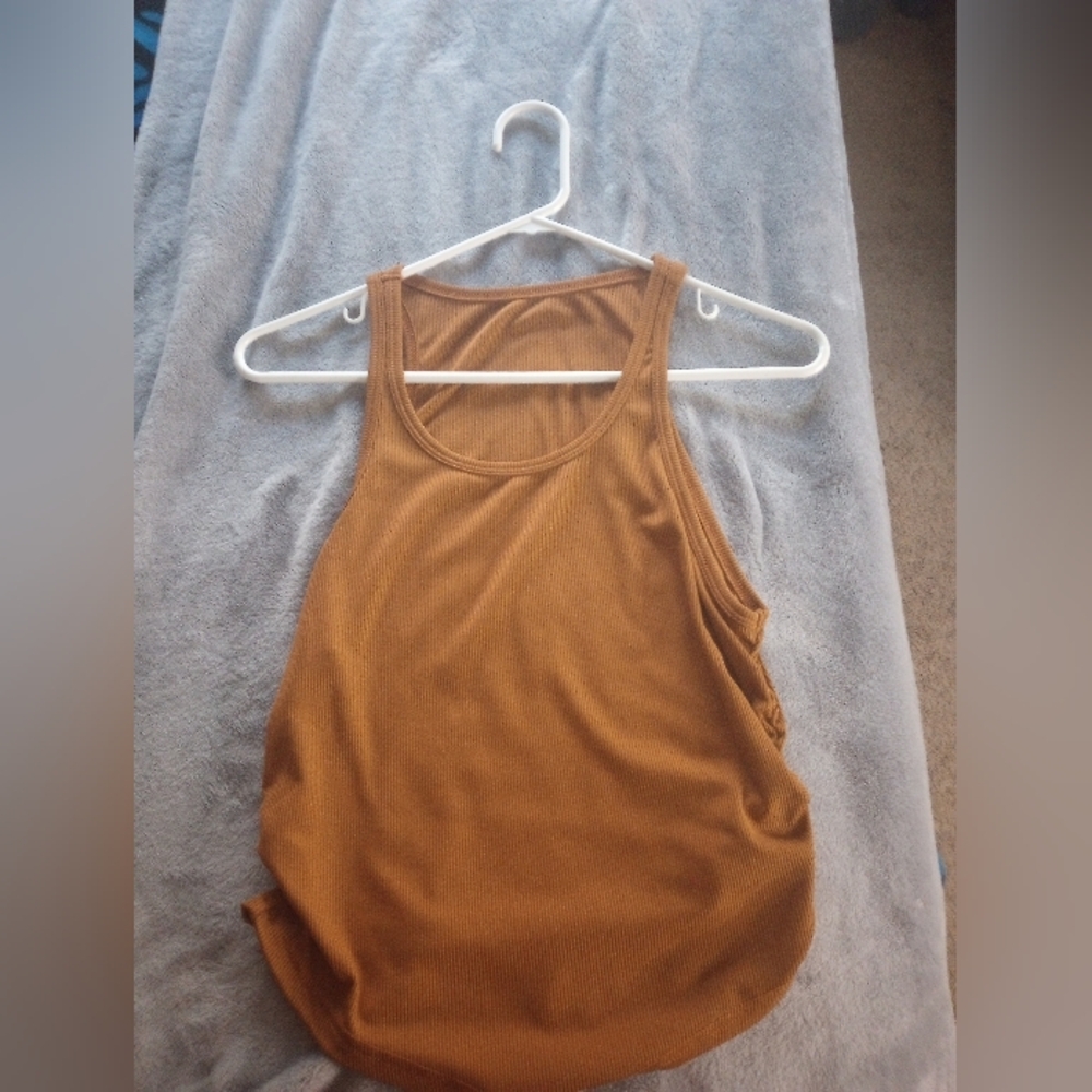 SHEIN Brown Tan Sleeveless Tank Top